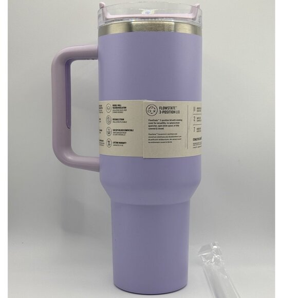 STANLEY The FlowState Quencher H2.0 Tumbler 40 oz., Orchid NEW - Picture 3 of 6